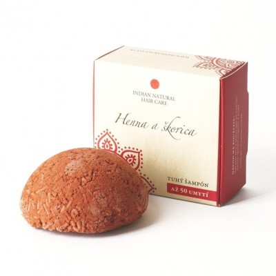 HENNA & CINNAMON - solid shampoo for normal and fine hair